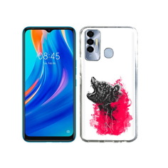 Чехол MyPads Tocco для Tecno Spark 7P медведь в дымке