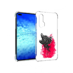 Чехол MyPads Tocco для Huawei View 30 Pro медведь в дымке (PT145237.17.463)