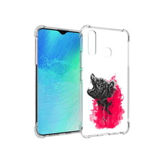 Чехол MyPads Tocco для Vivo Y19 медведь в дымке (PT140444.419.463)