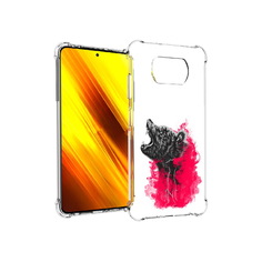 Чехол MyPads Tocco для Xiaomi Poco X3 медведь в дымке (PT154881.262.463)