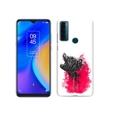 Чехол MyPads Tocco для TCL 20 SE медведь в дымке