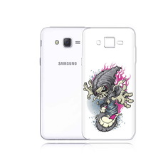 Чехол MyPads Tocco для Samsung Galaxy J5 нарисованный скелет на скейт борде