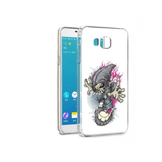 Чехол MyPads Tocco для Samsung Galaxy Alpha нарисованный скелет на скейт борде