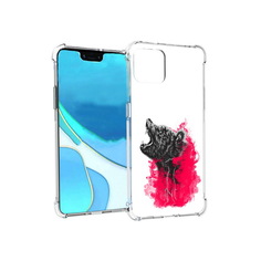 Чехол MyPads Tocco для Google Pixel 4 XL медведь в дымке