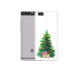 Чехол MyPads Tocco для Huawei P9 Plus Елка новогодняя с подарками акварель (PT31455.54.78)