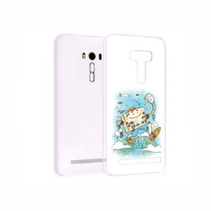 Чехол MyPads Tocco для Asus ZenFone 2 Laser (ZE550KL) Счастливый чемодан