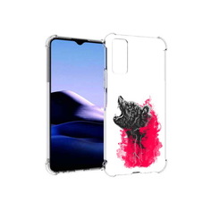 Чехол MyPads Tocco для Vivo Y20 медведь в дымке (PT154038.379.463)