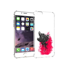 Чехол MyPads Tocco для Apple iPhone 6 Plus медведь в дымке