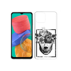 Чехол MyPads Tocco для Samsung Galaxy M33 черно белая ваза в абстракции (PT227322.603.678)