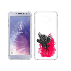 Чехол MyPads Tocco для Samsung Galaxy J4 (2018) медведь в дымке
