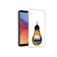 Чехол MyPads Tocco для LG G6 mini череп в лампочке