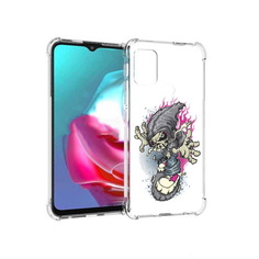 Чехол MyPads Tocco для Motorola Moto G нарисованный скелет на скейт борде