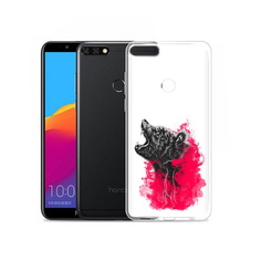 Чехол MyPads Tocco для Honor 7C Pro медведь в дымке (PT113786.47.463)