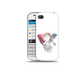 Чехол MyPads Tocco для BlackBerry Q10 абстракция руки в татуировках