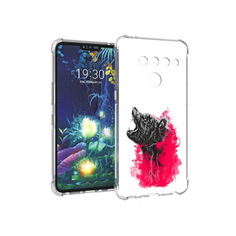 Чехол MyPads Tocco для LG V50 ThinQ медведь в дымке