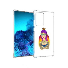 Чехол MyPads Tocco для Samsung Galaxy Note 20 Ultra девушка в татуировках с короной