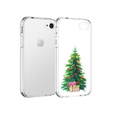 Чехол MyPads Tocco для Apple iPhone 4 Елка новогодняя с подарками акварель