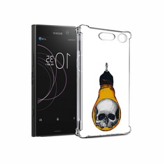 Чехол MyPads Tocco для Sony Xperia XZ1 череп в лампочке (PT77229.221.676)