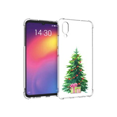 Чехол MyPads Tocco для Meizu Note 9 Елка новогодняя с подарками акварель (PT134513.88.78)