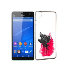 Чехол MyPads Tocco для Sony Xperia C4 медведь в дымке