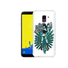 Чехол MyPads Tocco для Samsung Galaxy J6 (2018) нарисованная девушка в татуировках