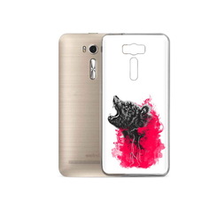 Чехол MyPads Tocco для Asus ZenFone 2 Laser (ZE500KL) медведь в дымке