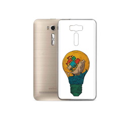 Чехол MyPads Tocco для Asus ZenFone 2 Laser (ZE500KL) кит в лампочке с парусами