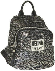 Рюкзак женский VELINA FABBIANO E 531016 серебро, черный