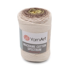 Пряжа YarnArt Macrame Cotton Spectrum 250г, 225м, хлопок, полиэстер, 1301, 4 мотка