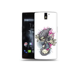 Чехол MyPads Tocco для OnePlus One нарисованный скелет на скейт борде