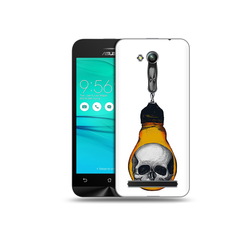 Чехол MyPads Tocco для Asus ZenFone Go (ZB452KG) череп в лампочке