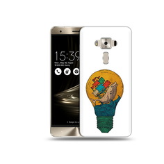 Чехол MyPads Tocco для Asus ZenFone 3 кит в лампочке с парусами