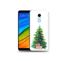 Чехол MyPads Tocco для Xiaomi Redmi 5 Plus Елка новогодняя с подарками акварель