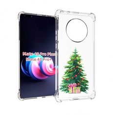 Чехол MyPads Елка новогодняя с подарками акварель для Huawei Mate 40 Pro+ Plus