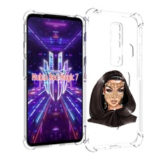 Чехол MyPads девушка-в-золотой-маске для ZTE Nubia Red Magic 7