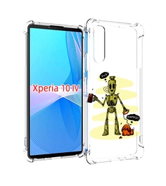 Чехол MyPads прикольный робот для Sony Xperia 10 IV (10-4)