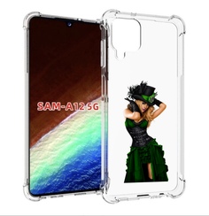 Чехол MyPads девушка-в-модном-длинном-платье женский для Samsung Galaxy A12 (SM-A125F)