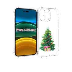 Чехол MyPads Елка новогодняя с подарками акварель для iPhone 14 Pro Max