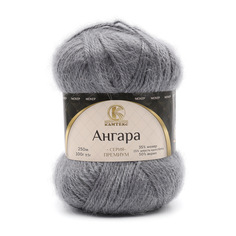 Пряжа Камтекс Ангара, 100г, 250м (мохер, шерсть кроссбред, акрил) (169 серый), 5 мотков
