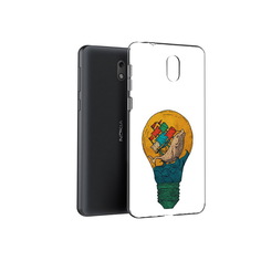 Чехол MyPads Tocco для Nokia 2.1 кит в лампочке с парусами (PT114269.92.387)