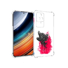 Чехол MyPads медведь в дымке для Xiaomi Redmi K40S/Poco F4