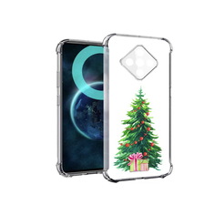 Чехол MyPads Елка новогодняя с подарками акварель для Infinix Zero 8