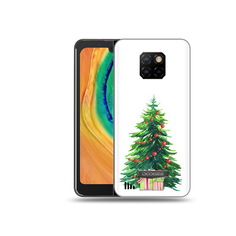 Чехол MyPads Tocco для Doogee S88 Plus Елка новогодняя с подарками акварель