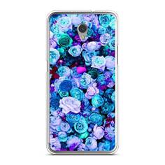 Чехол на ZTE Blade V7 "Цветочный ковер" Case Place