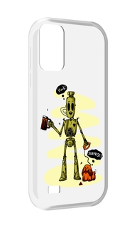 Чехол MyPads прикольный робот для Oukitel C31