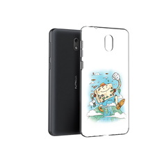 Чехол MyPads Tocco для Nokia 2.1 Счастливый чемодан (PT114269.92.166)