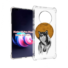 Чехол MyPads девушка-в-вечернем-платье для Huawei Mate 40 Pro+ Plus