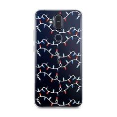 Чехол на Nokia 8.1 "Разноцветная гирлянда" Case Place