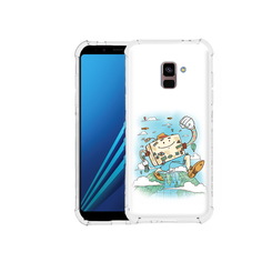 Чехол MyPads Tocco для Samsung Galaxy A8 Plus Счастливый чемодан (PT119249.593.166)
