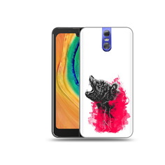 Чехол MyPads Tocco для Doogee BL7000 медведь в дымке